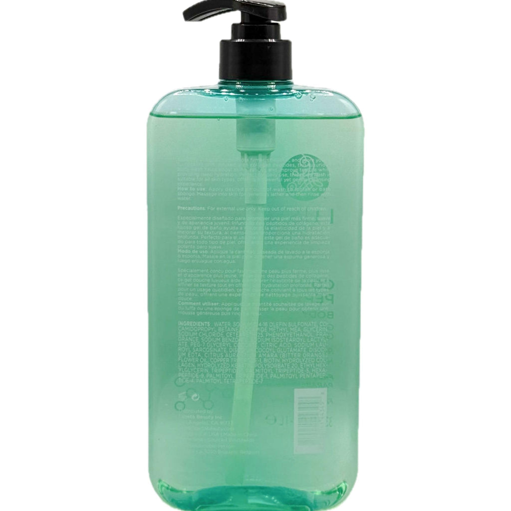 Luseta Collagen Peptides Body Wash – Hydrating Gel-to-Foam Cleanser (33.8 oz)