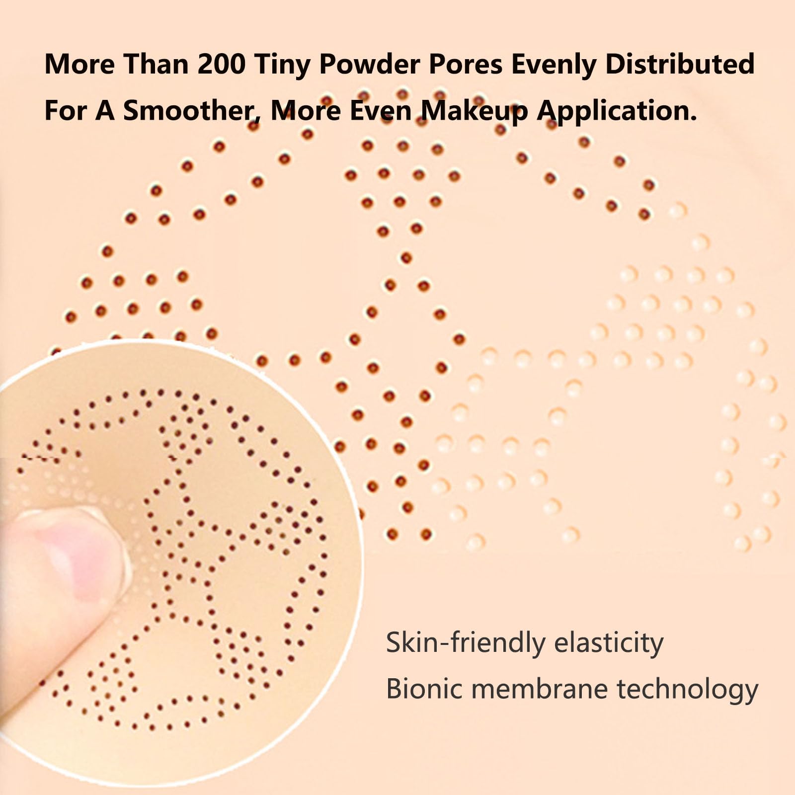 Luvie Glow Foundation Cushion | Mushroom Head Air Cushion CC Cream in Brunet Brown | Long-Lasting Matte Finish