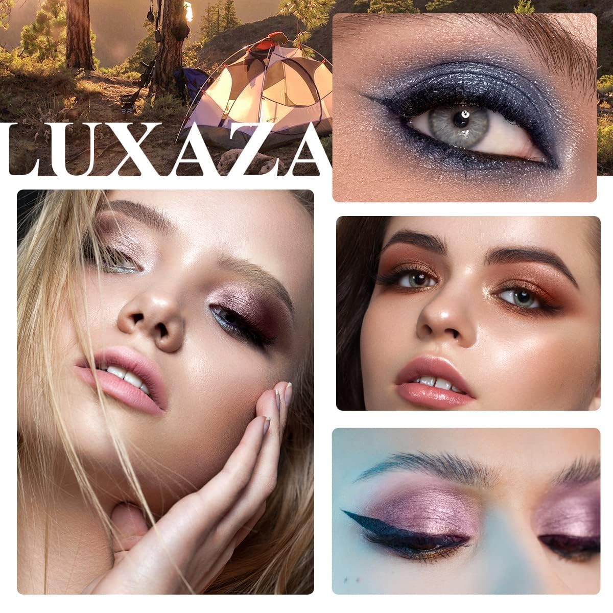 Luxaza 6-Piece Eyeshadow Stick Set A07 Blue Grey – Matte & Metallic, Waterproof, Long-Lasting