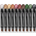 LUXAZA 10PCS Eyeshadow Stick – Pro Longwear Cream Eye Shadow Brightener Pencil in Christmas Golden Night