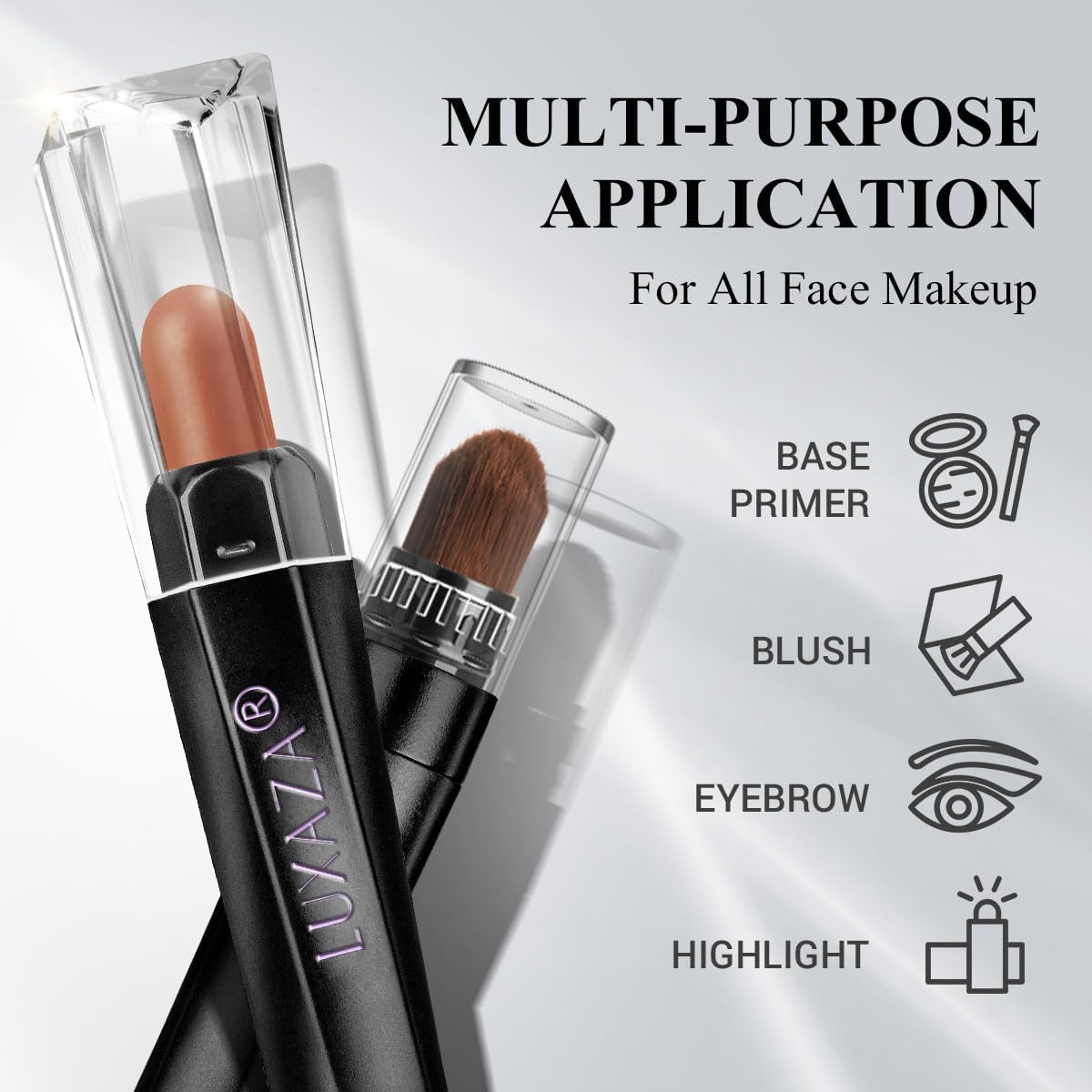 LUXAZA PRO Neutral Eyeshadow Stick Set | Waterproof, Long-Wear, Cinnamon Coco