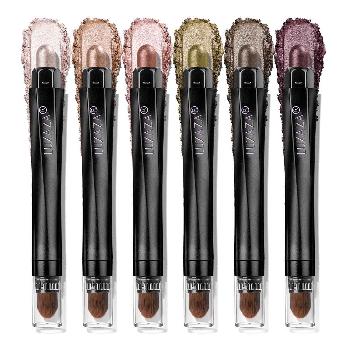 LUXAZA PRO Shimmer Eyeshadow Stick 6-Piece Set – Desert Wild