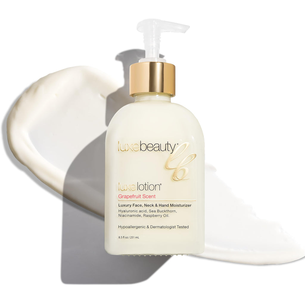 LUXEBEAUTY Non-Greasy Hyaluronic Acid Moisturizer – Grapefruit Scented