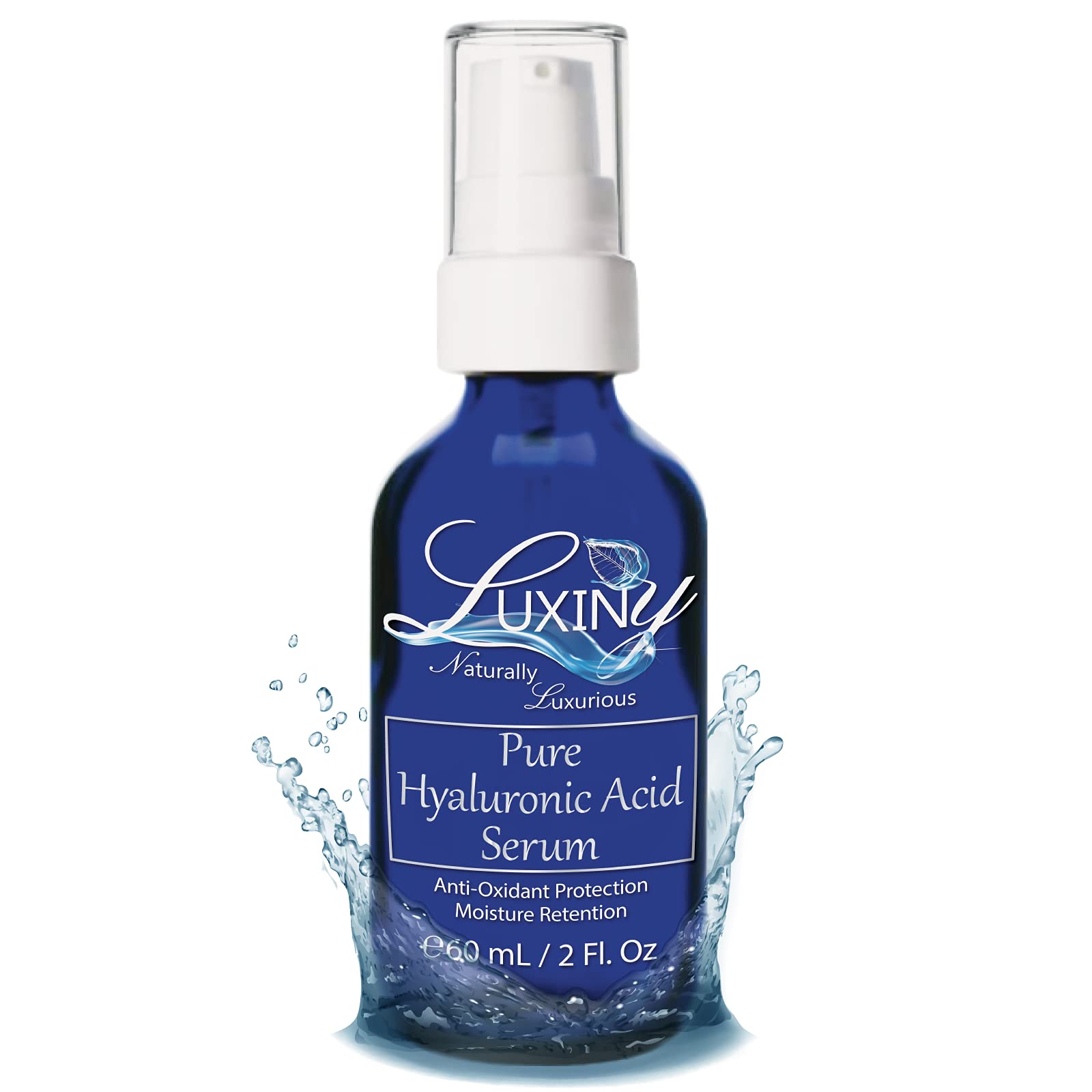 Luxiny Pure Hyaluronic Acid Serum – 2oz Double Size | Hydration, Anti-Aging, Fragrance-Free