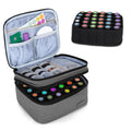 LUXJA Essential Oil Carrying Case — Holds 30 Bottles (5–30ml) | Double-Layer Organizer, Gray