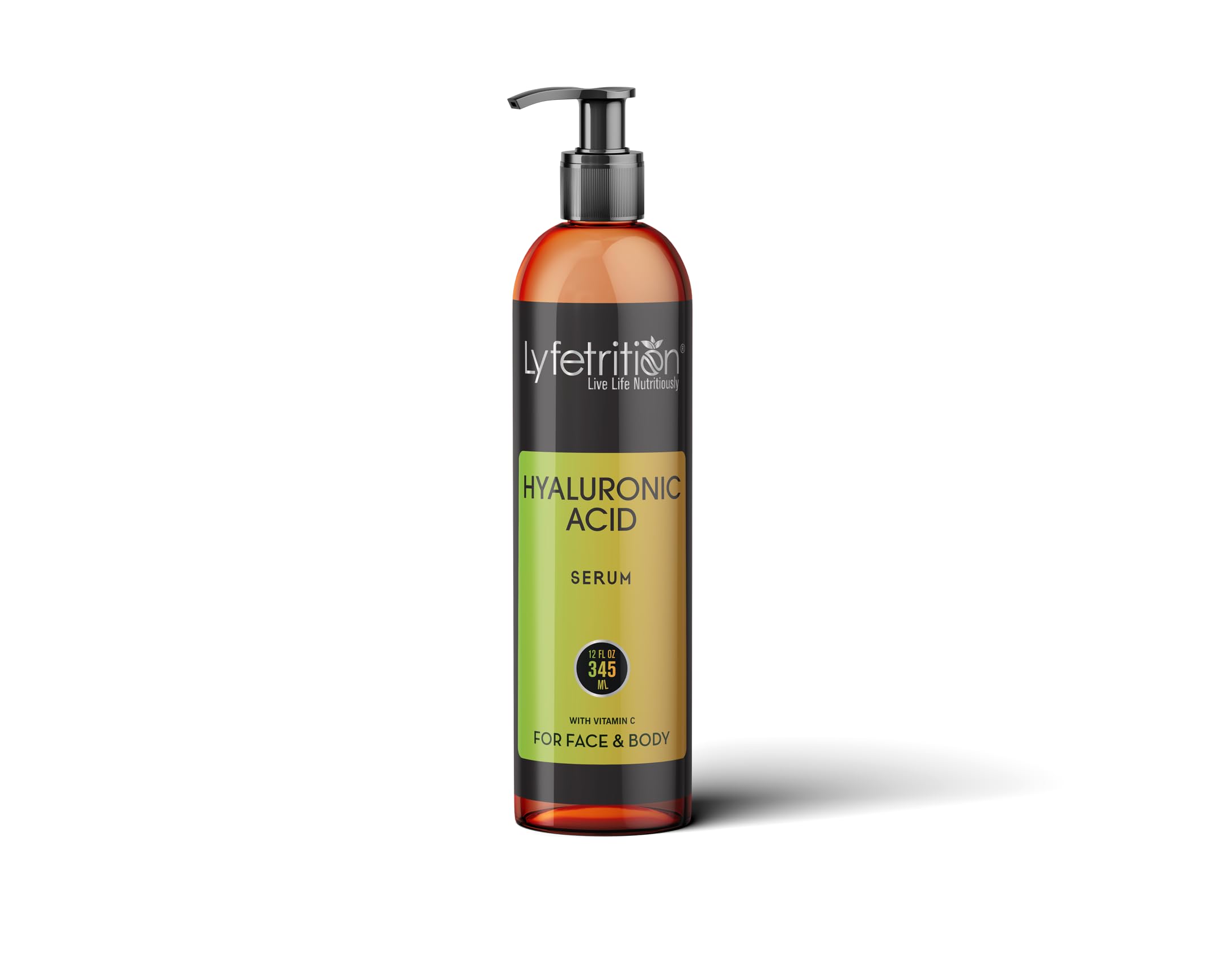 Lyfetrition Hyaluronic Acid Serum with Vitamin C & Aloe – 12 oz