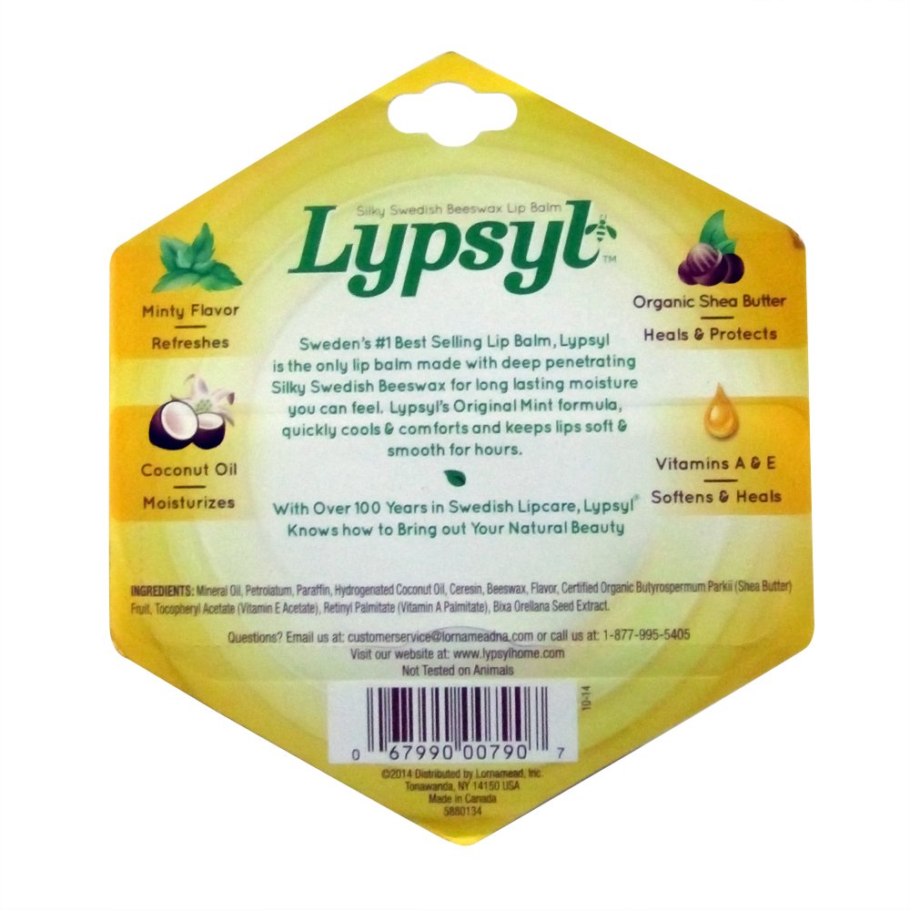 Lypsyl Intense Protection Original Mint Lip Balm – 11 Count (0.10 oz Each)