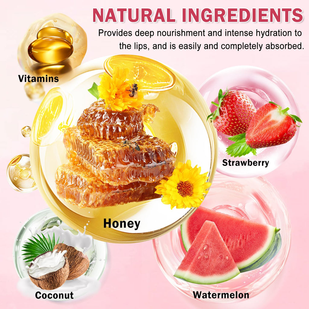 LZXLUKGIR 10Pcs Honey Pot Lip Balm – Moisturizing Lip Care Set & Overnight Lip Mask