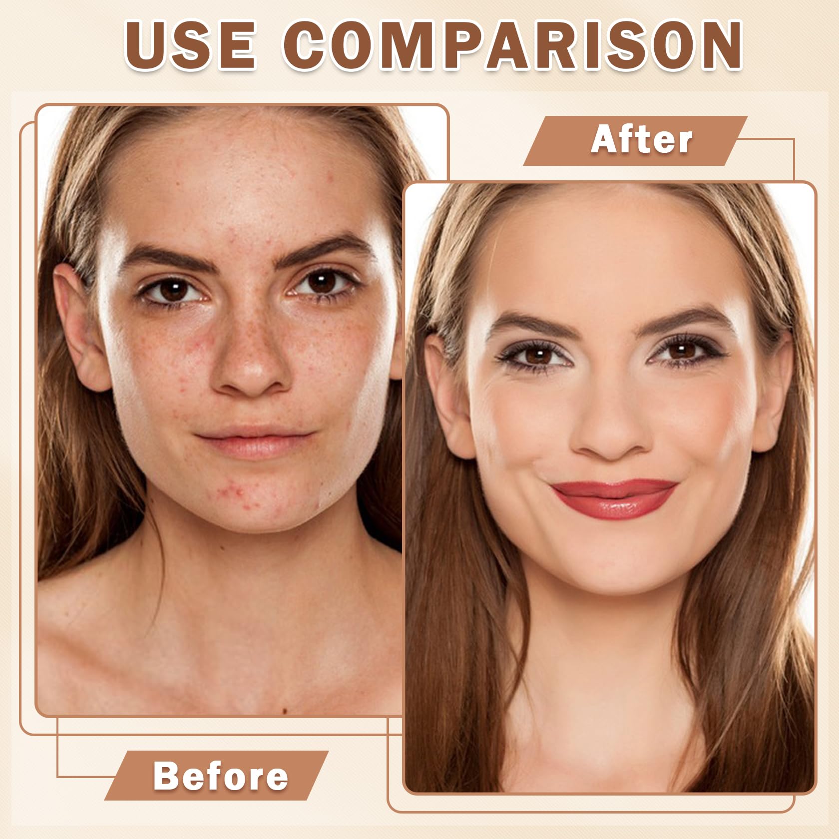 LZXLUKGIR Airbrush Foundation with Primer – Full Coverage, Breathable, Anti-Aging Formula (01 Natural)