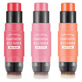 LZYLLS 3 Pcs Cream Blush Stick with Brush – Waterproof 2-in-1 Makeup for Cheeks, Lips & Eyes