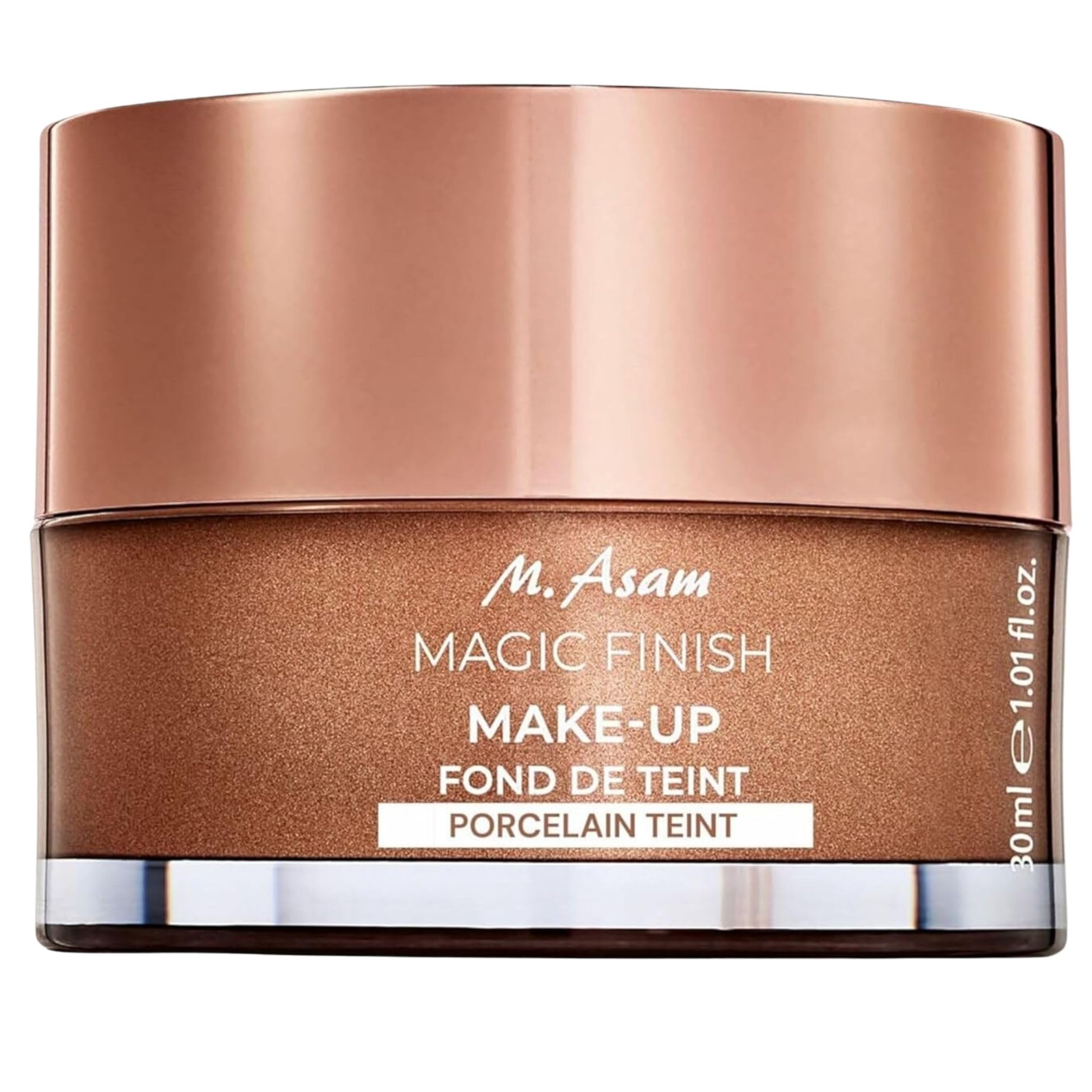 M. Asam Magic Finish Porcelain Teint Mousse — 4-in-1 Primer, Foundation, Concealer & Powder for Fair Skin