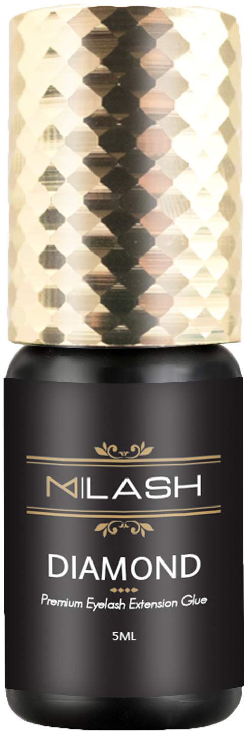M LASH Diamond Premium Lash Glue – 6-7 Weeks Retention, 1-2s Dry Time, 5ml | Pro Lash Adhesive