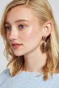 Louche Monkey Leaf Pendant Earring