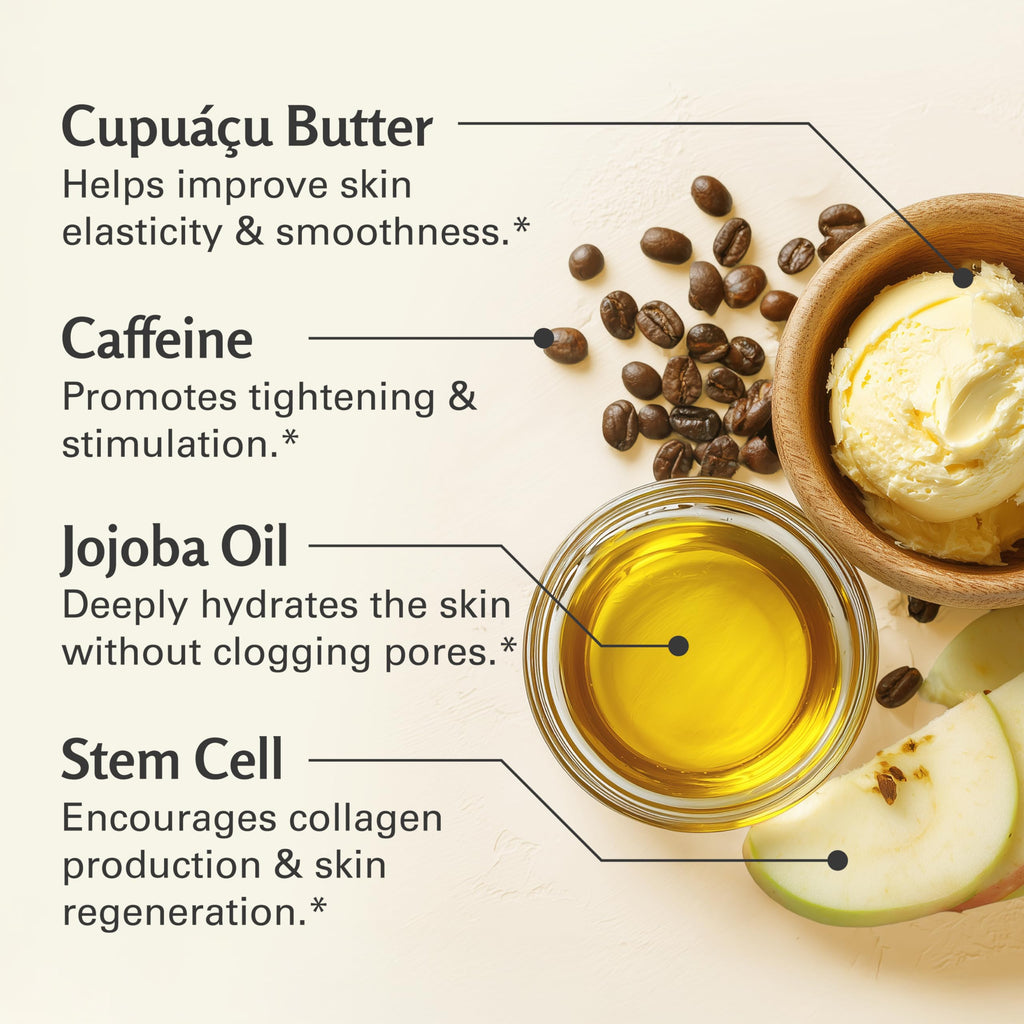 M3 Naturals Brazilian Body Scrub – Firming & Moisturizing Exfoliator (16 oz) with Cupuacu Butter, Jojoba Oil & Collagen