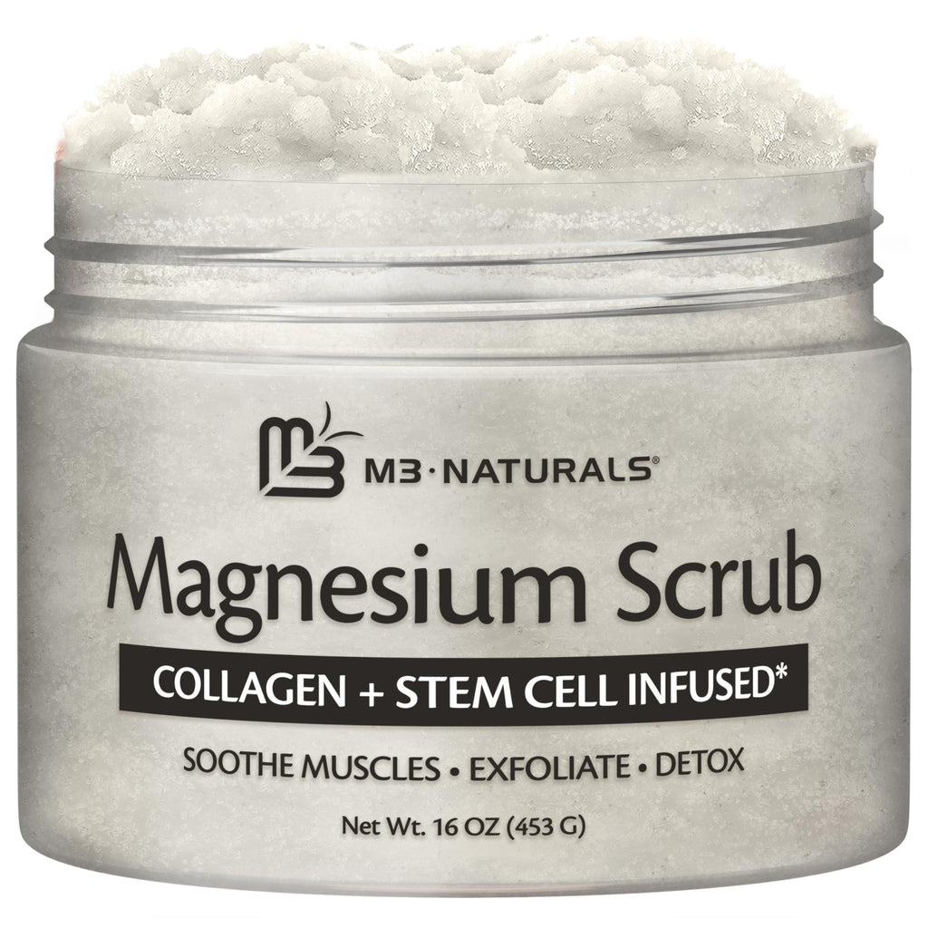 M3 Naturals Magnesium Body Scrub – Exfoliation & Relaxation (16 oz)