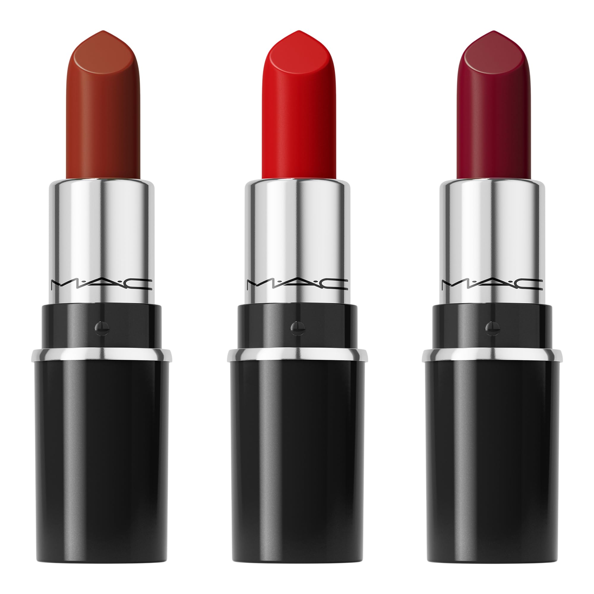 MAC Everyday Luxury Mini Lustreglass Lipstick Trio – Red 3-Piece Holiday Gift Set