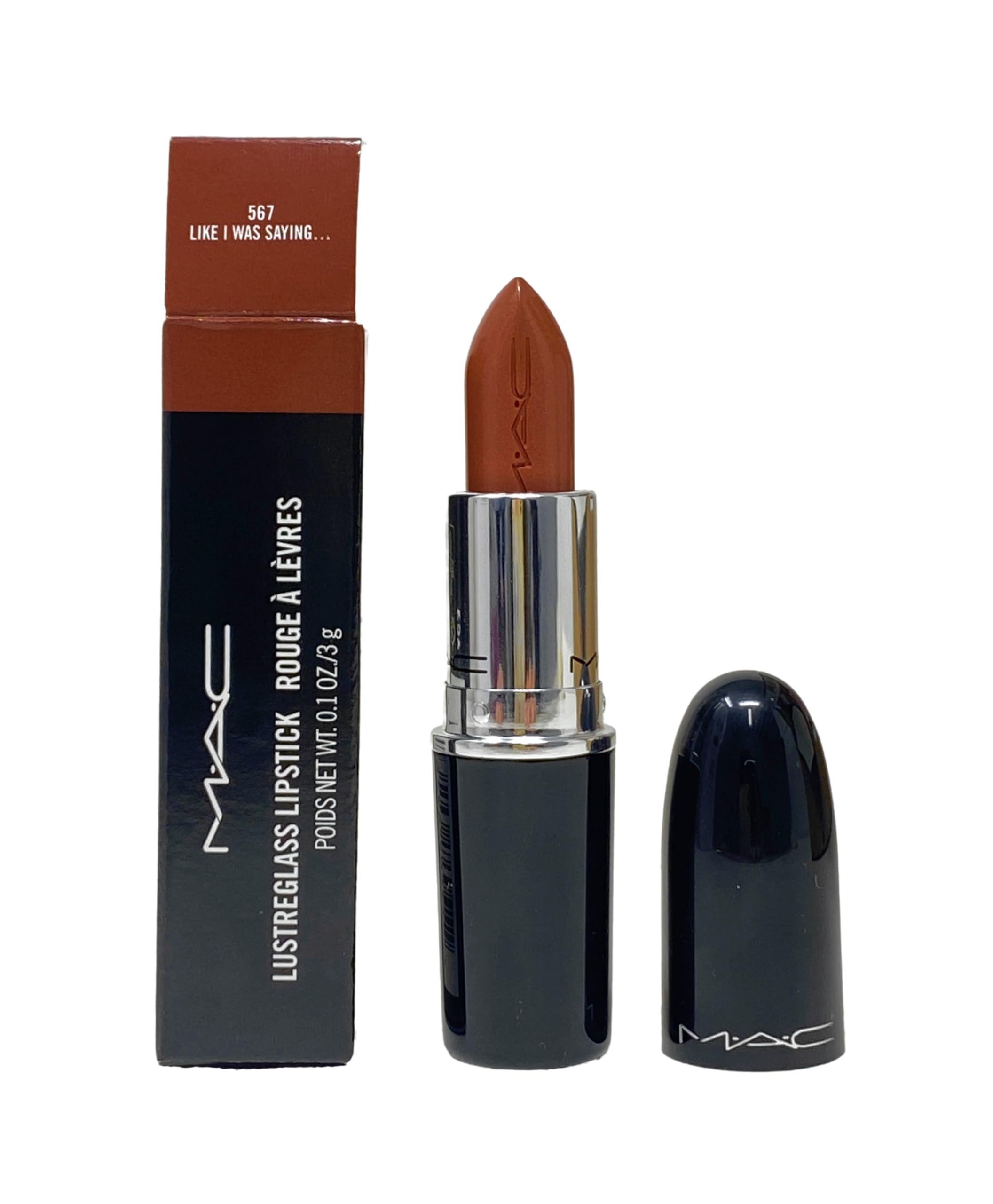 MAC Lustreglass Lipstick - 567 Like I Was Saying (0.1 oz / 3 g)