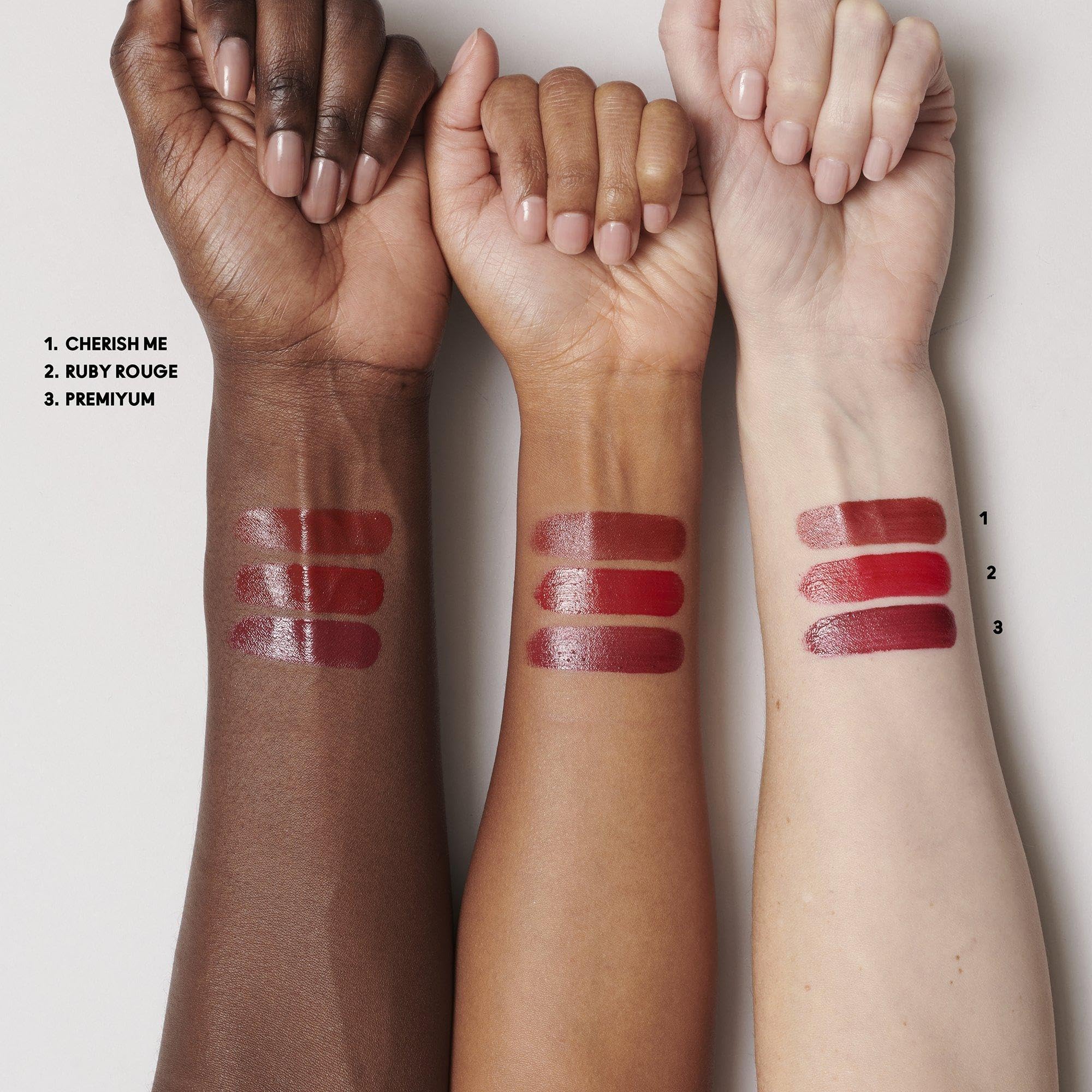 MAC Everyday Luxury Mini Lustreglass Lipstick Trio – Red 3-Piece Holiday Gift Set