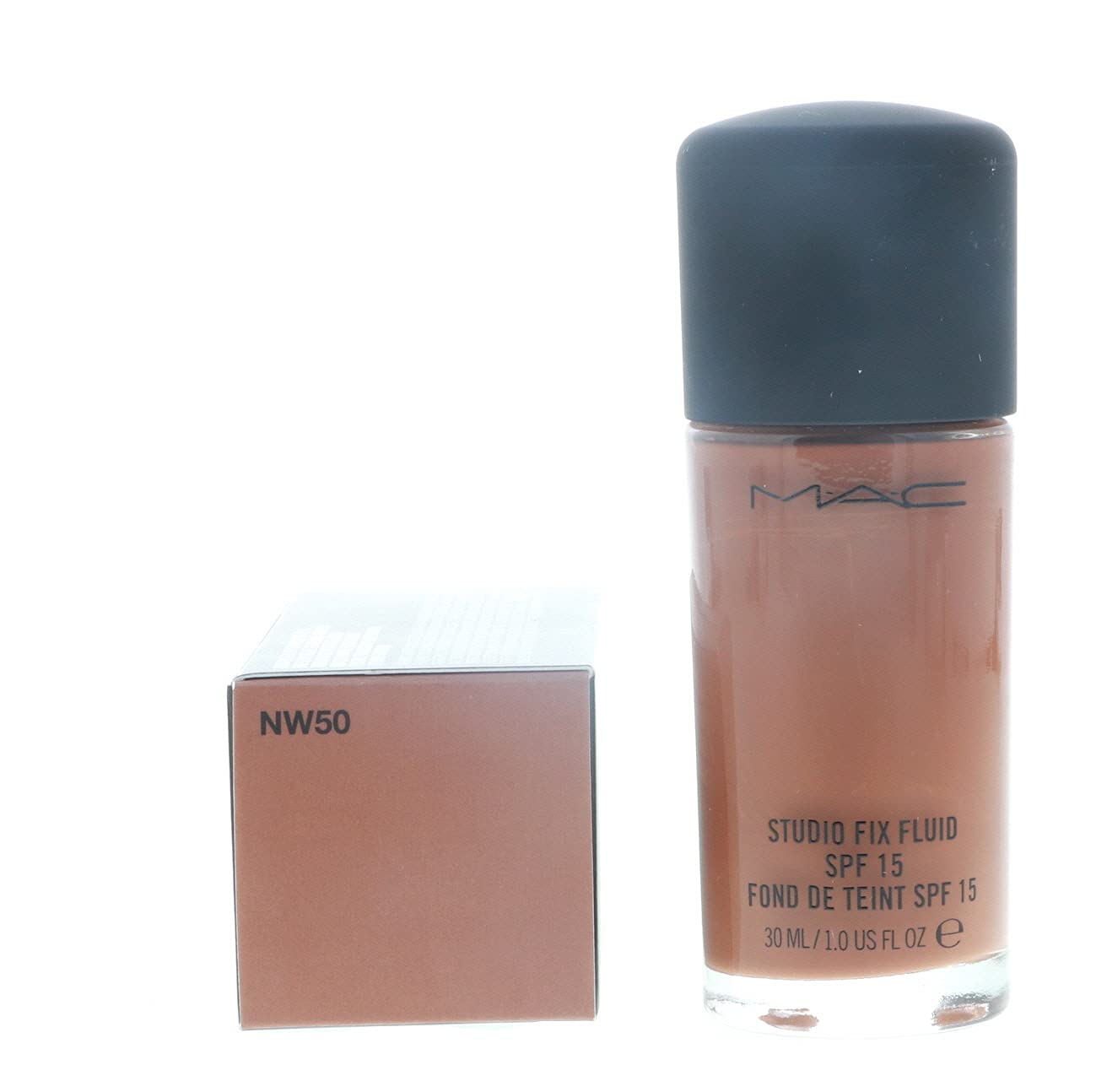 MAC Studio Fix Fluid Foundation SPF15 NW50 – Natural Matte Finish, Buildable Coverage