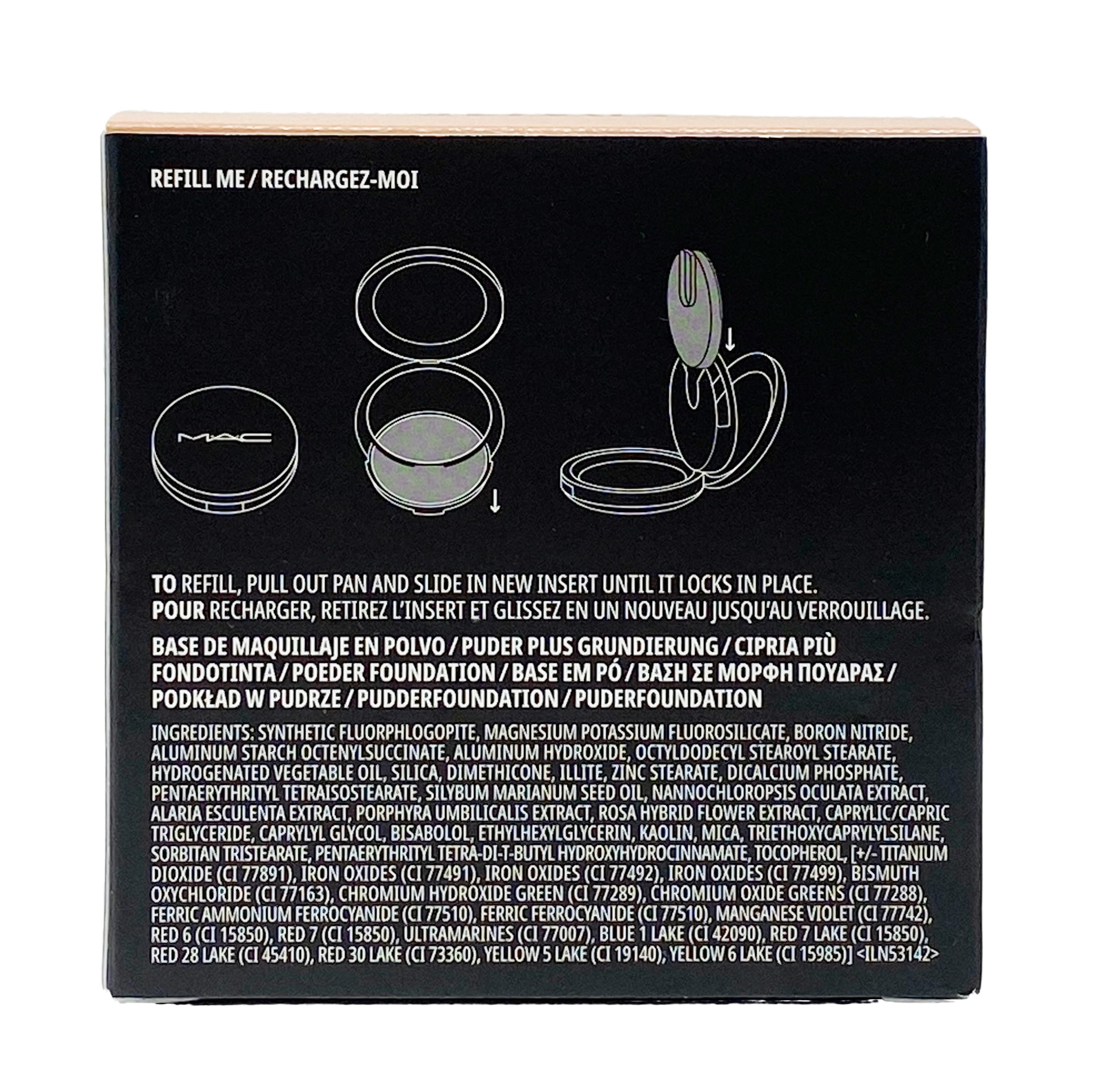 MAC Studio Fix Powder Plus Foundation NW22 – 24 Hr Oil Control Refillable (Warm Beige Rosy Undertone) 0.42 oz