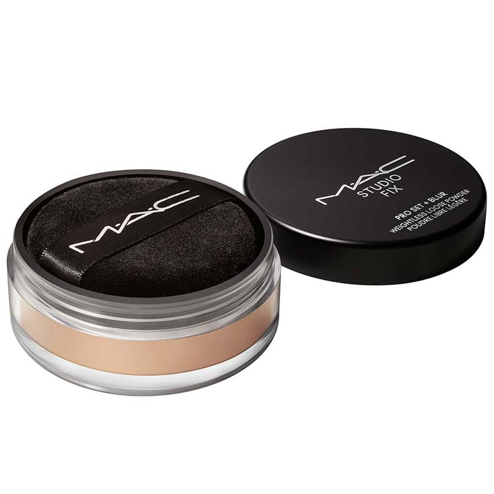 MAC Studio Fix Pro Set + Blur Weightless Loose Powder – Medium Deep (0.22 oz / 6.5 g)