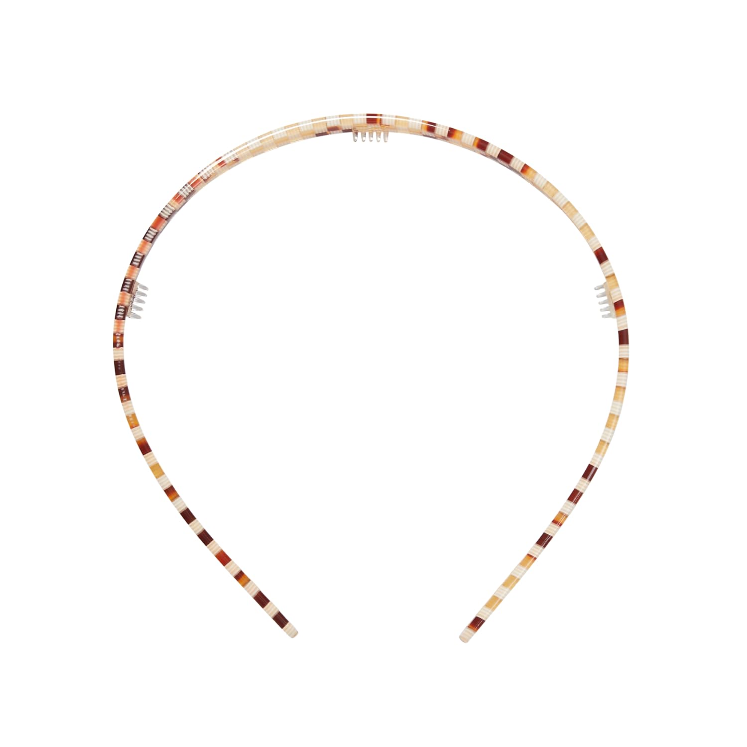 MACHETE Ultralight Thin Headband – Strong Hold, No Slip (Tortoise Checker)