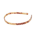 MACHETE Ultralight Thin Headband – Strong Hold, No Slip (Tortoise Checker)