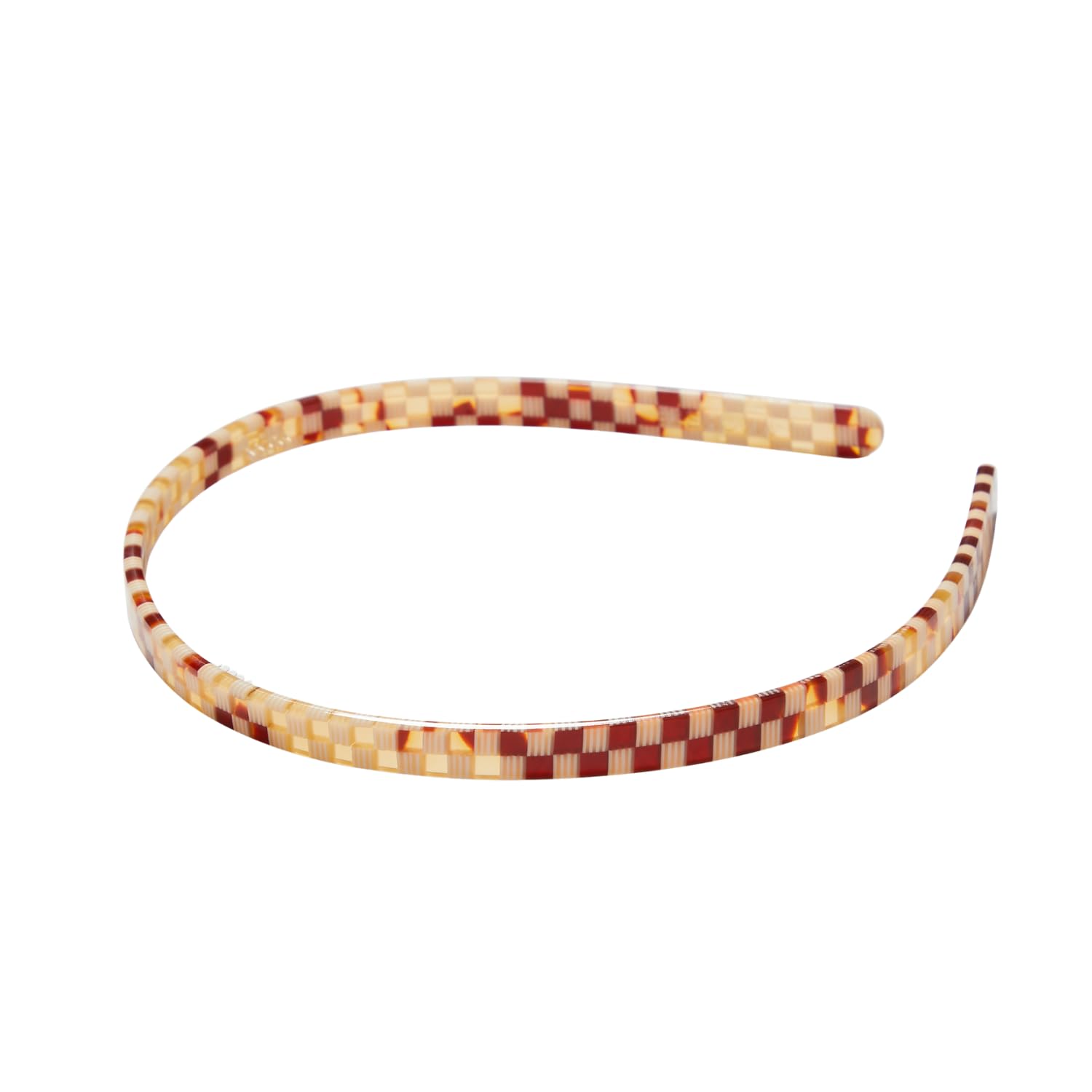 MACHETE Ultralight Thin Headband – Strong Hold, No Slip (Tortoise Checker)