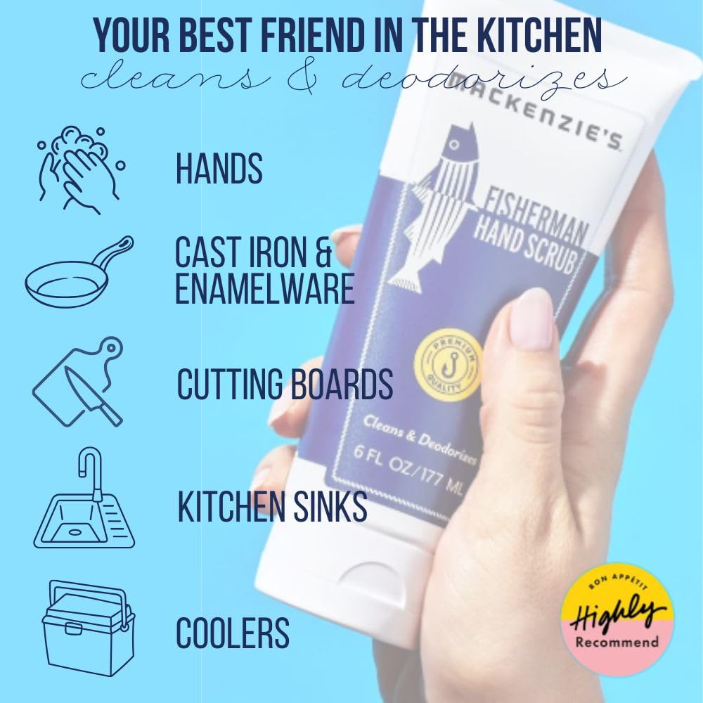 MacKenzie's Fisherman Hand Scrub – Hand Cleaner & Deodorizer | Gifts for Men