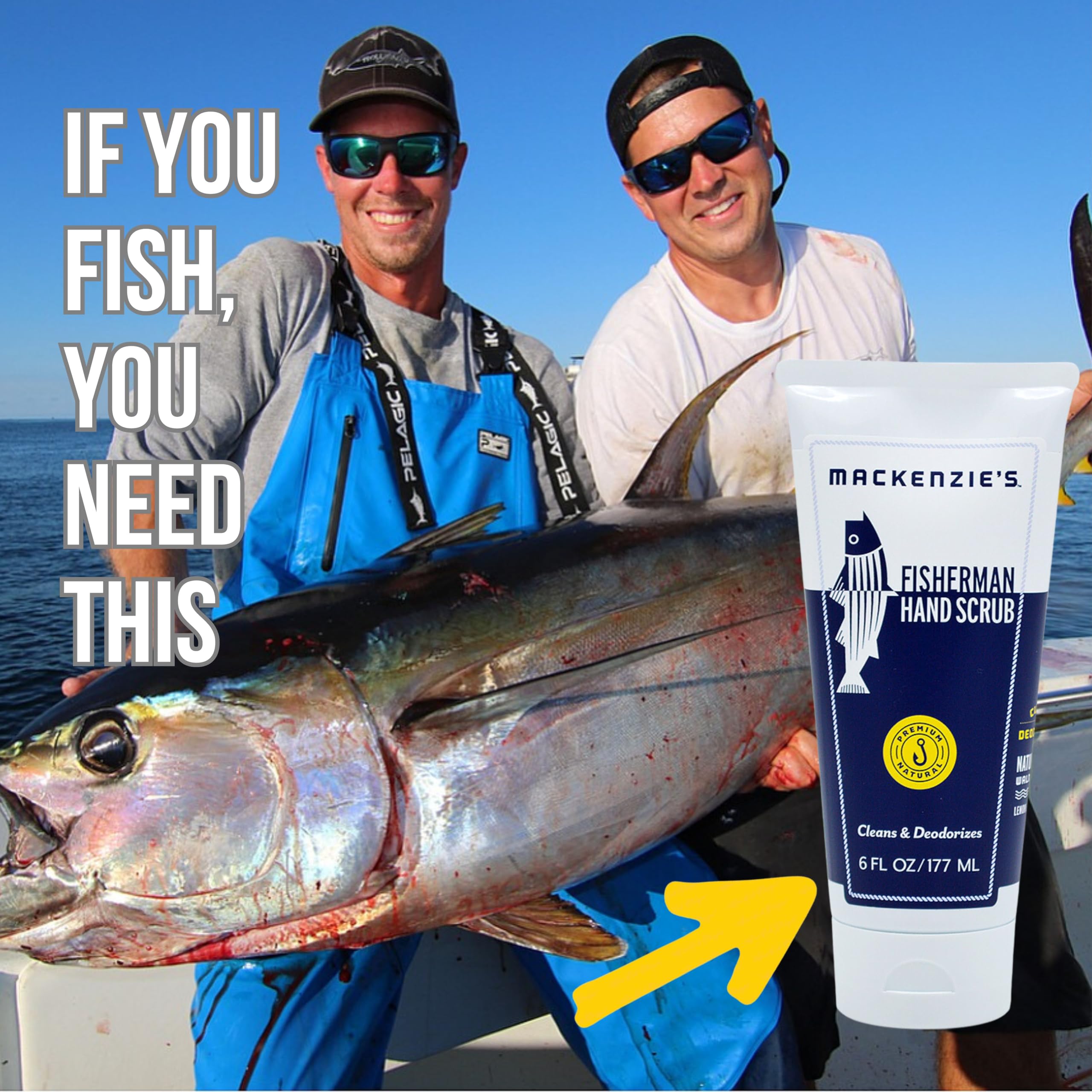 MacKenzie's Fisherman Hand Scrub – Hand Cleaner & Deodorizer | Gifts for Men