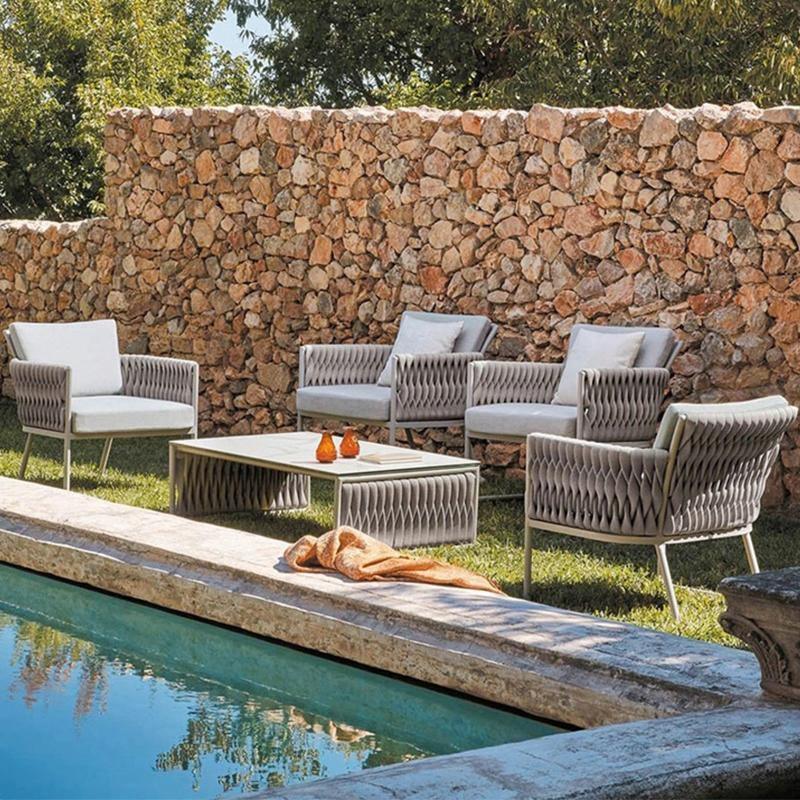 Macleod Garden Dining Table Set, Rattan