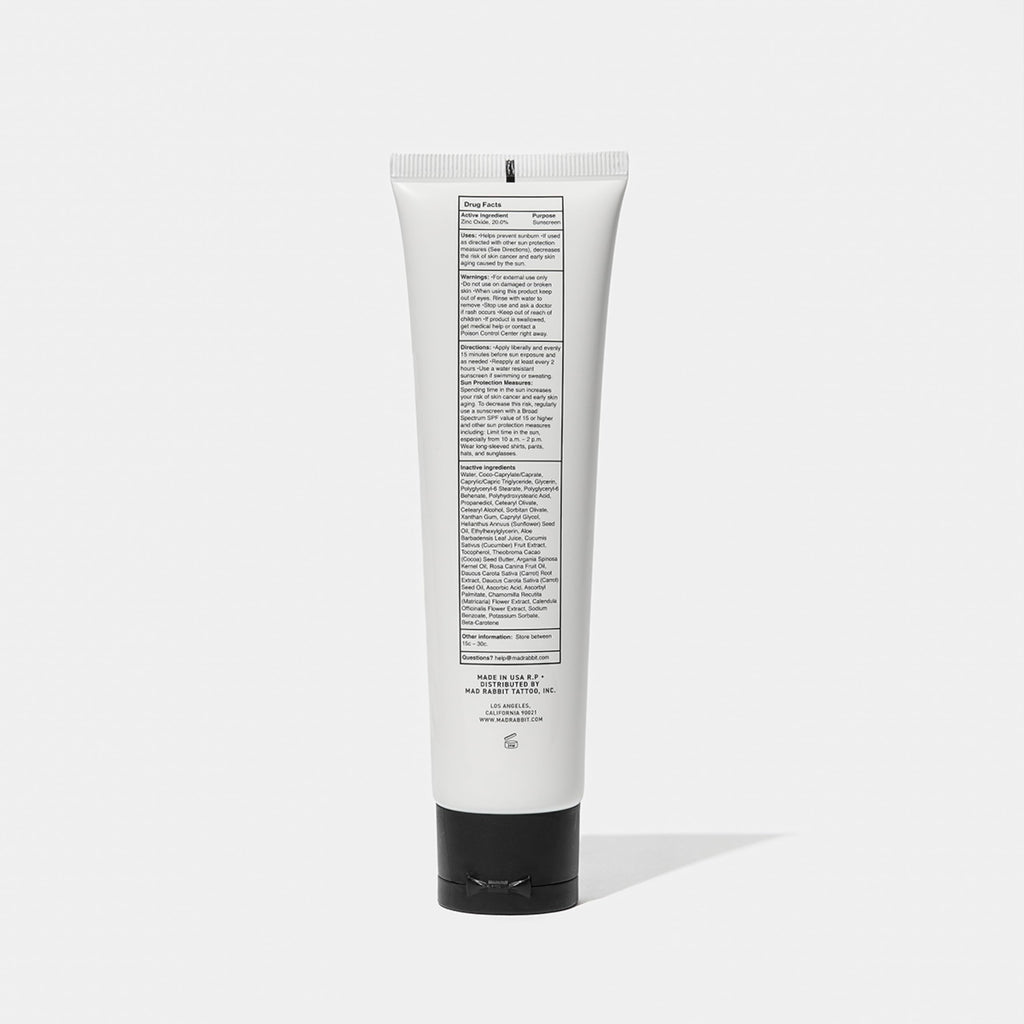 Mad Rabbit Defend SPF 30 Tattoo Sunscreen | Mineral Protection & Moisturizer (100 mL)