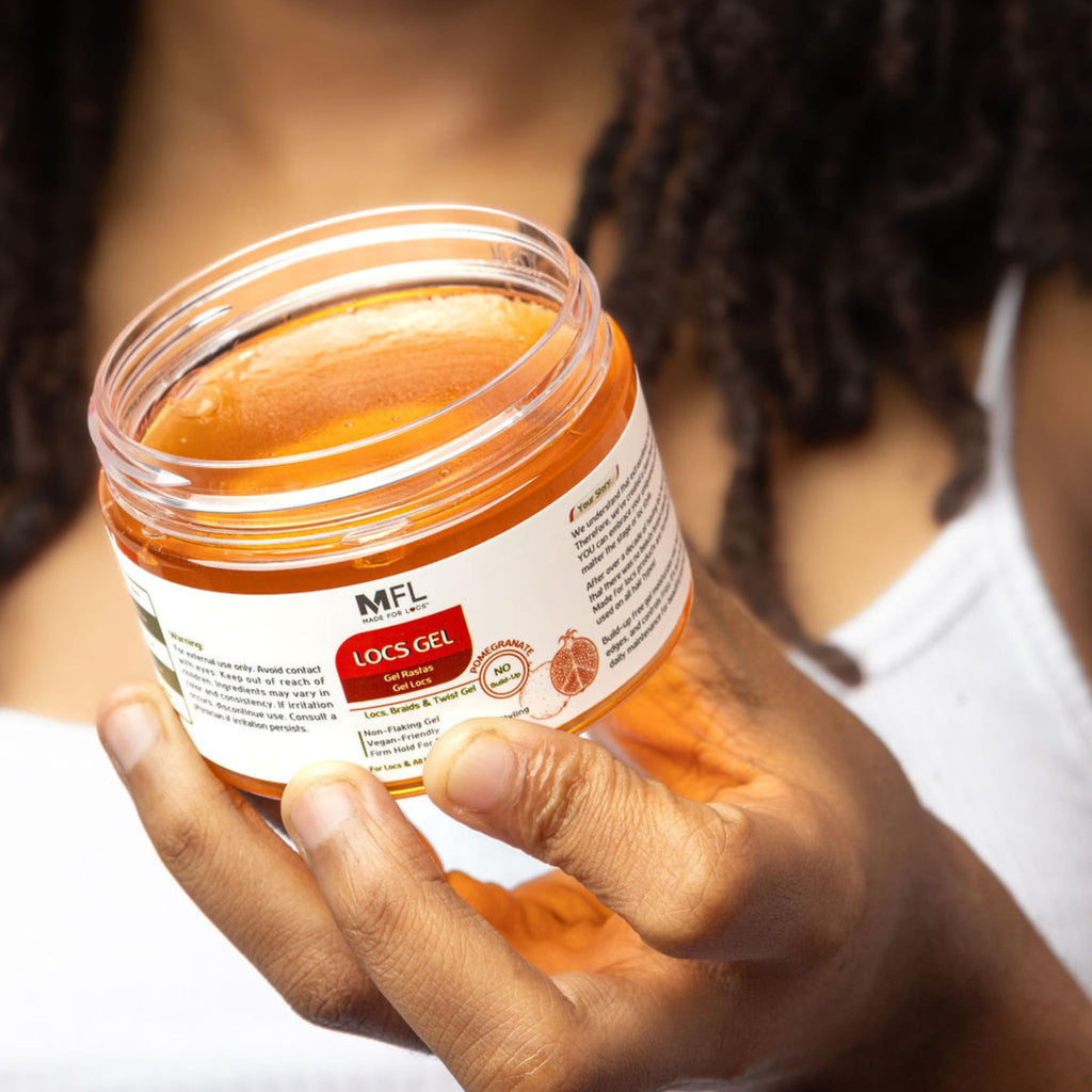 Made For Locs Retwisting Firm Hold Pomade | Vegan Gel 4 oz (Pomegranate)