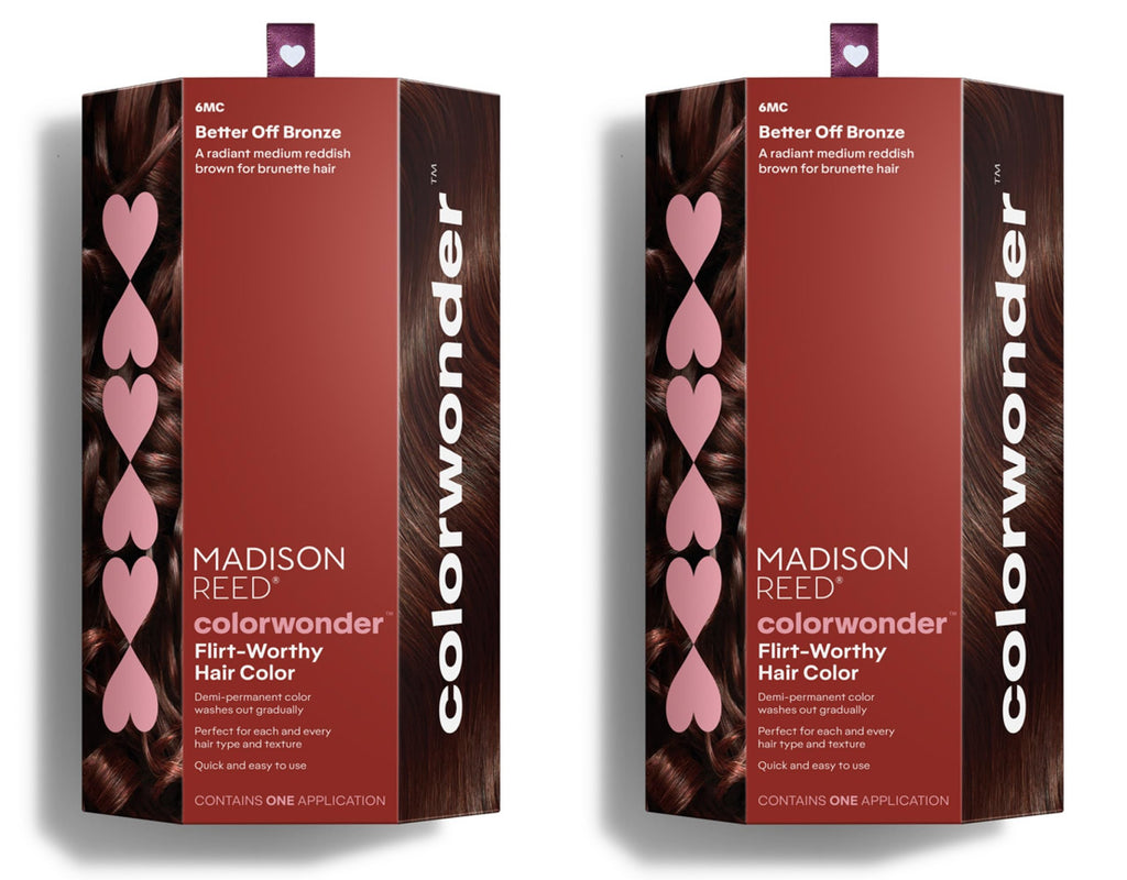 Madison Reed ColorWonder Demi-Permanent Hair Color – Better Off Bronze (6MC), Ammonia-Free, Cruelty-Free, Pack of 2