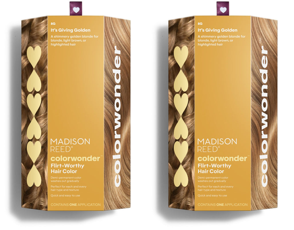 Madison Reed ColorWonder Demi-Permanent Hair Color — Ammonia-Free, Cruelty-Free, 8G Golden Bold (Pack of 2)