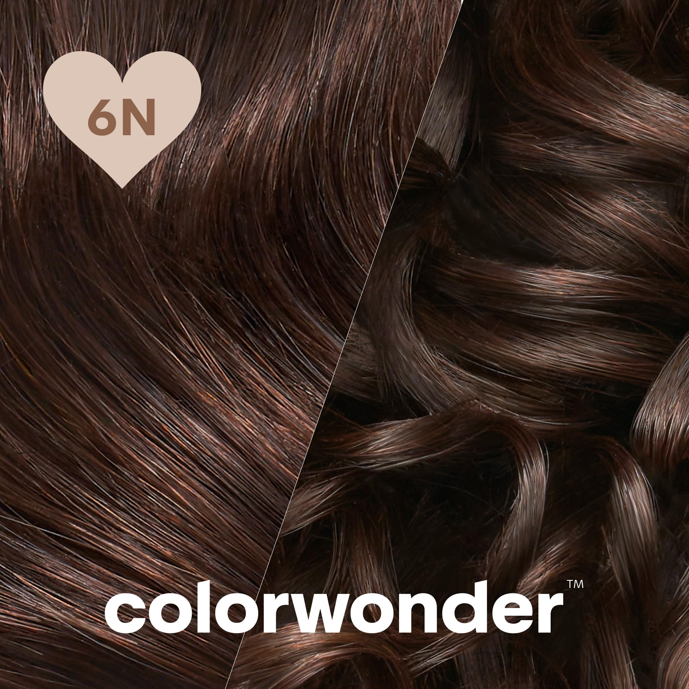 Madison Reed ColorWonder Demi-Permanent Hair Color 6N Brunette Bombshell – Ammonia-Free, Pack of 2