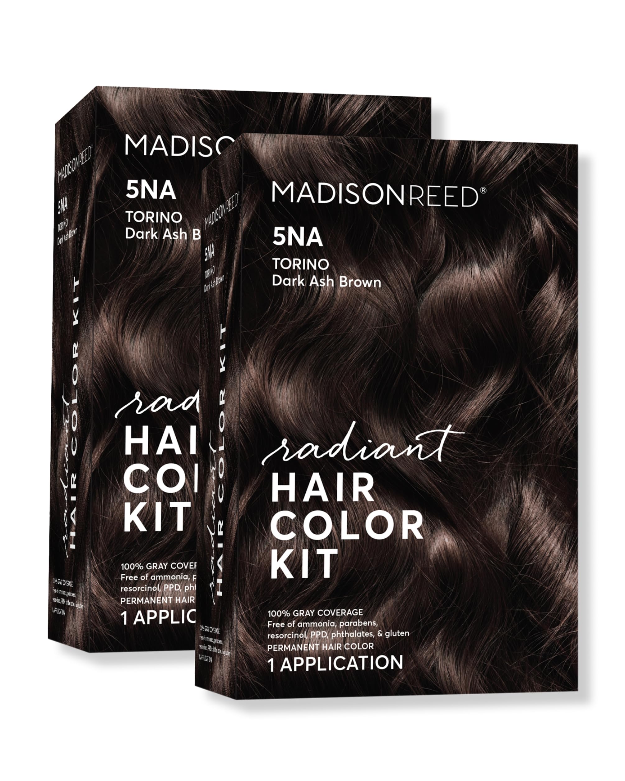 Madison Reed Radiant Hair Color Kit 5NA Torino Brown - 2-Pack, Ammonia-Free