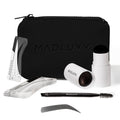 MADLUVV Brow Stamp Kit with 9 Stencils – Natural-Looking Brows (Nearly Black)