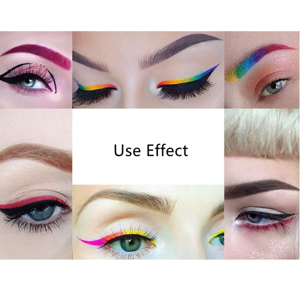 MAEPEOR 12 Colors Eyebrow Pomade – Waterproof, Long-Lasting Cream Gel with Brush for Daily or Cosplay (06 Daffodil)