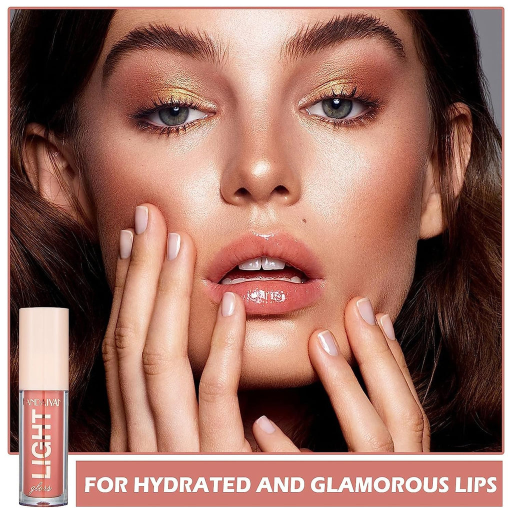 MAEPEOR Moisturizing Lip Gloss Set 6PCS – Neutral Nude, Nourishing & Glossy Lips