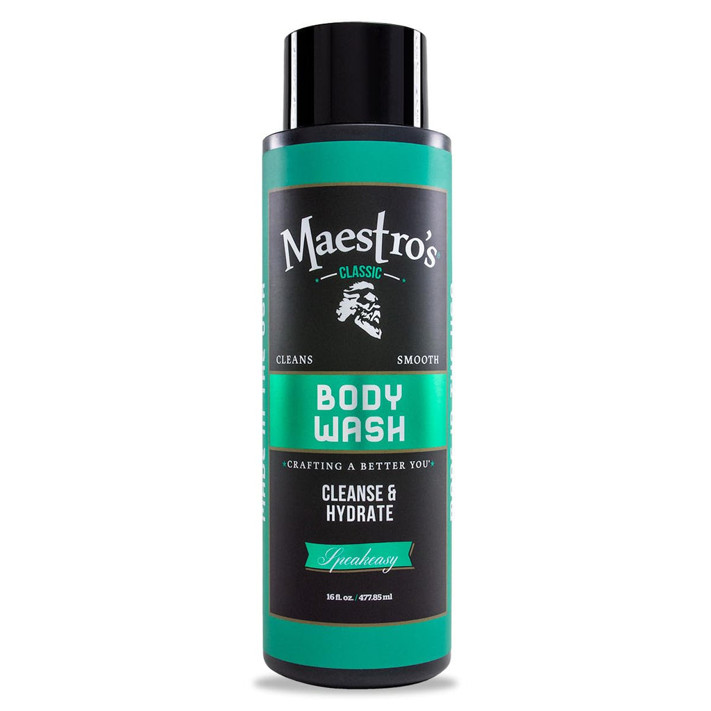 Maestro's Classic Bath Wash – Conditioning Body Wash for Men | Speakeasy Blend, 16 oz