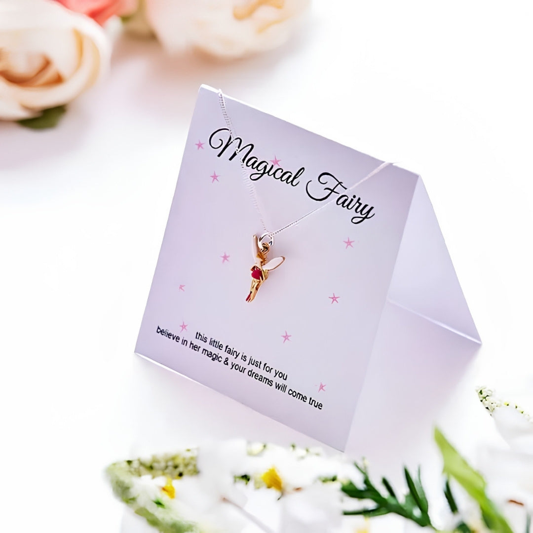 Magical Fairy Necklace & Message Card | Girls Birthday Gift