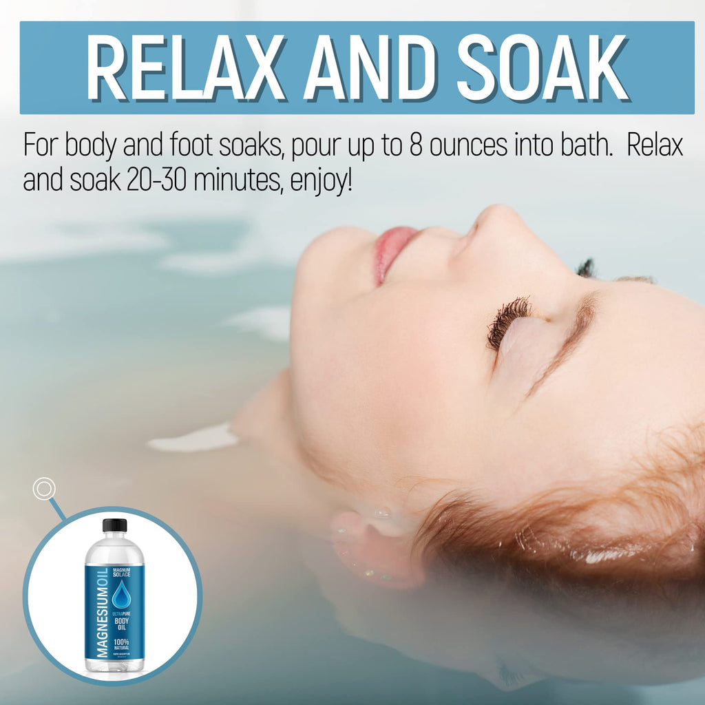 Magnum Solace Magnesium Bath Soak & Oil – 1L (34 oz)