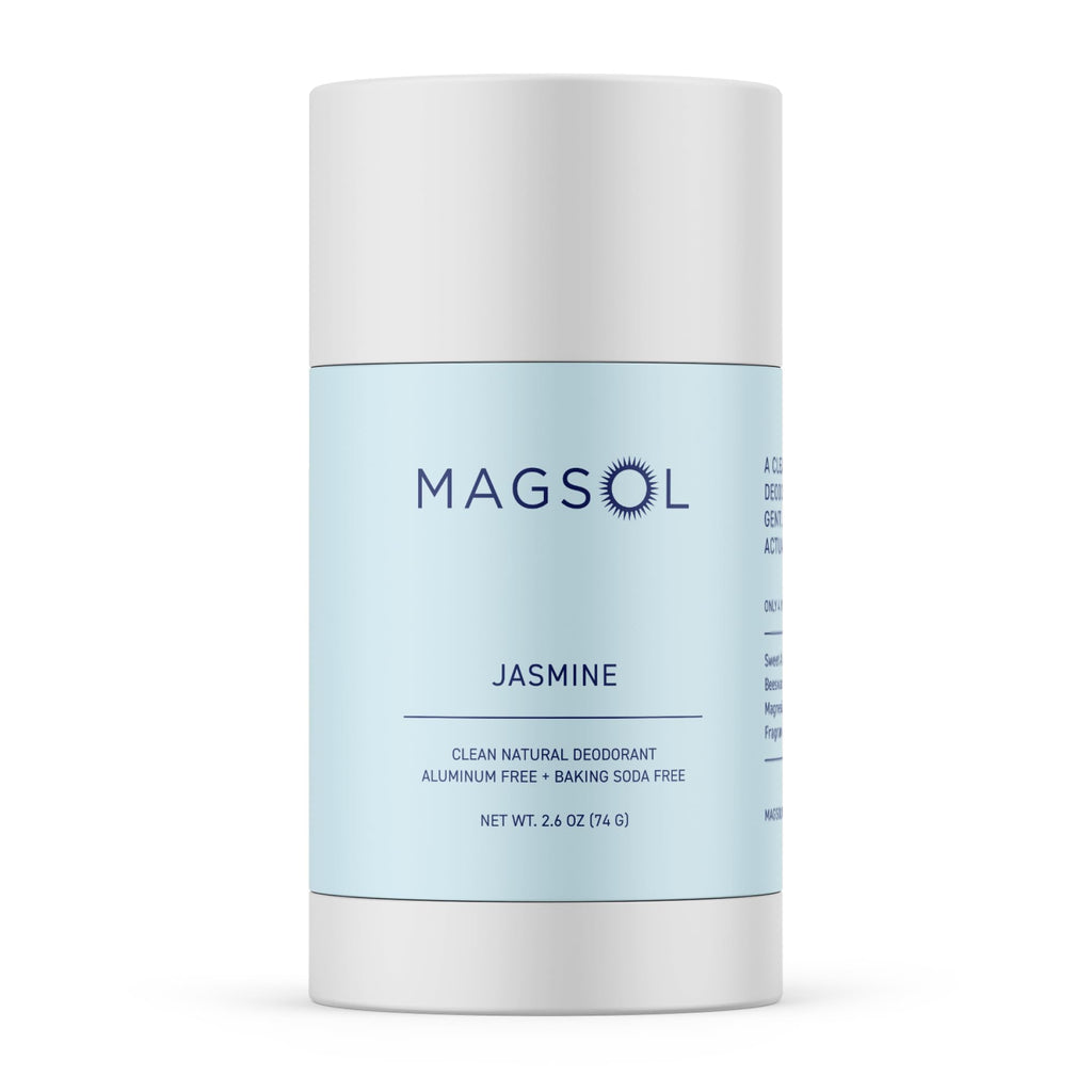 MAGSOL Magnesium Deodorant for Women – Jasmine, Aluminum Free, 2.6 oz