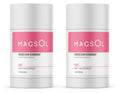 MAGSOL Natural Aluminum-Free Deodorant for Men & Women – Rose (2 Pack) | 4-Ingredient Formula