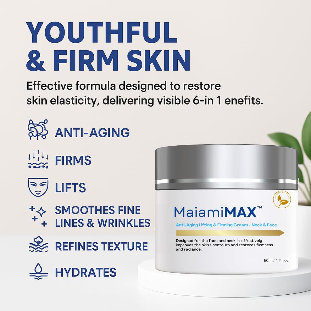 MAIAMIMAX Age-Defying Lifting & Firming Cream – Fragrance Free, 50 ml