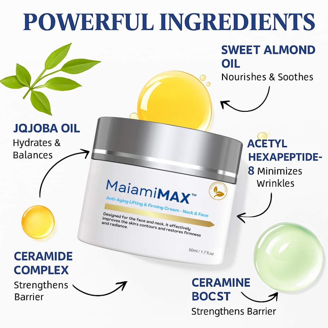 MAIAMIMAX Age-Defying Lifting & Firming Cream – Fragrance Free, 50 ml