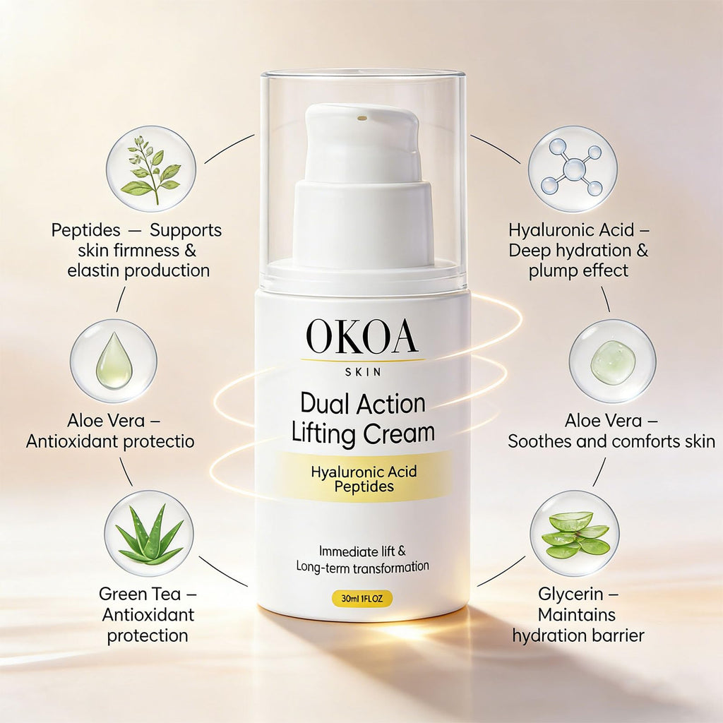 Maidlure OKOA SKIN Dual Action Lifting Cream with Peptides & HA