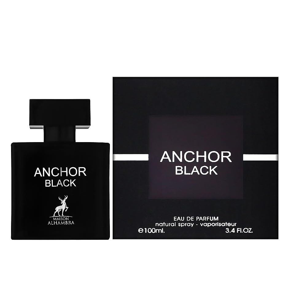 Maison Alhambra Anchor Black Eau de Parfum for Men – 3.4 oz
