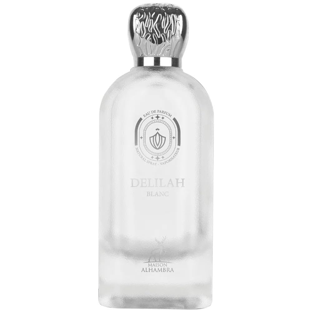 Maison Alhambra Delilah Blanc Eau de Parfum – Citrusy Floral Amber Musk for Women, 3.4 oz / 100 ml